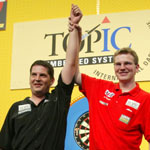 1. Gary Anderson, 2. Mark Webster